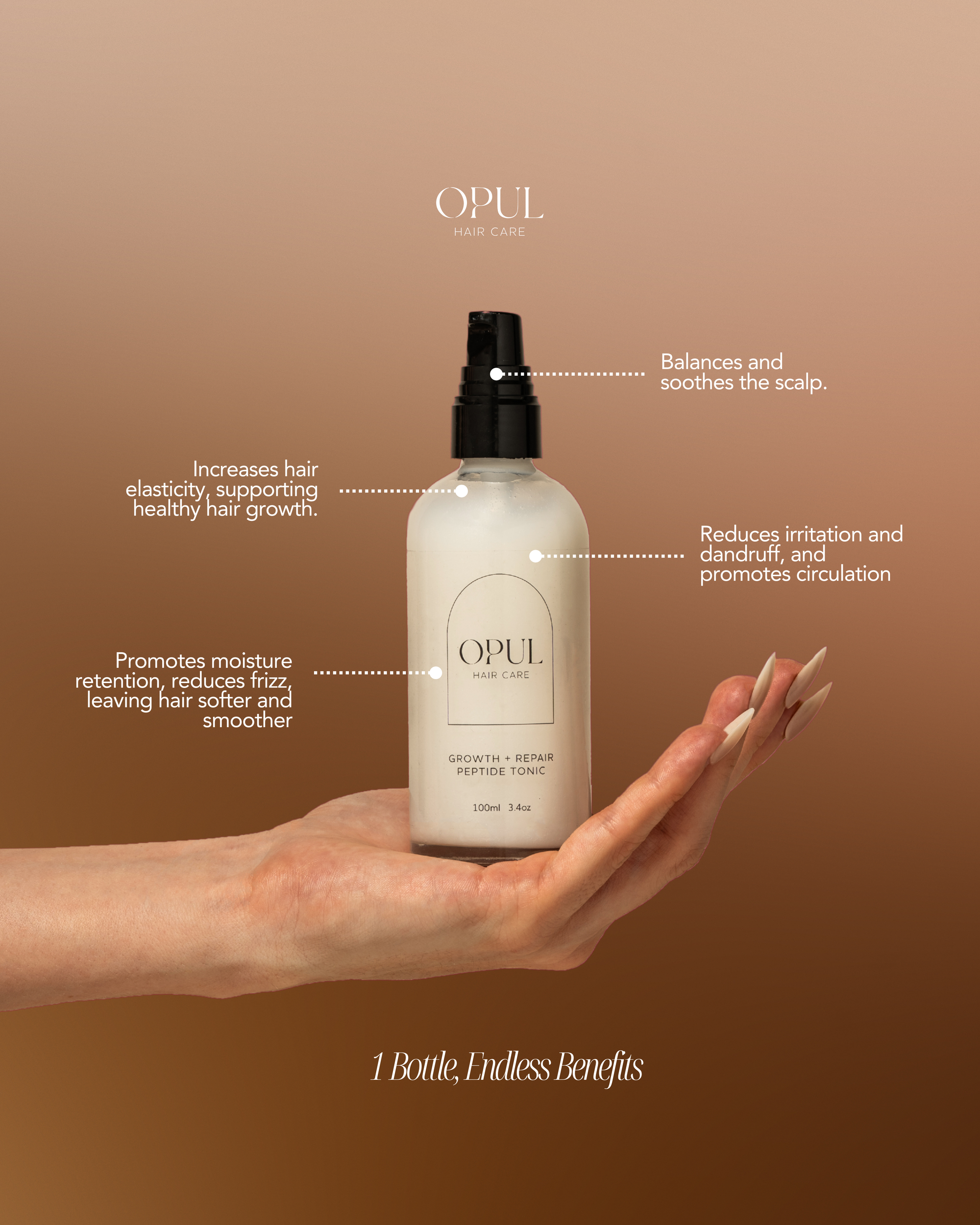 Opul Growth + Repair Peptide Tonic - Opul Haircare
